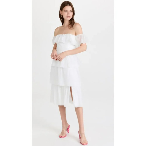 Amanda Uprichard Venezia Midi Dress NWT Size Medium - Picture 1 of 9